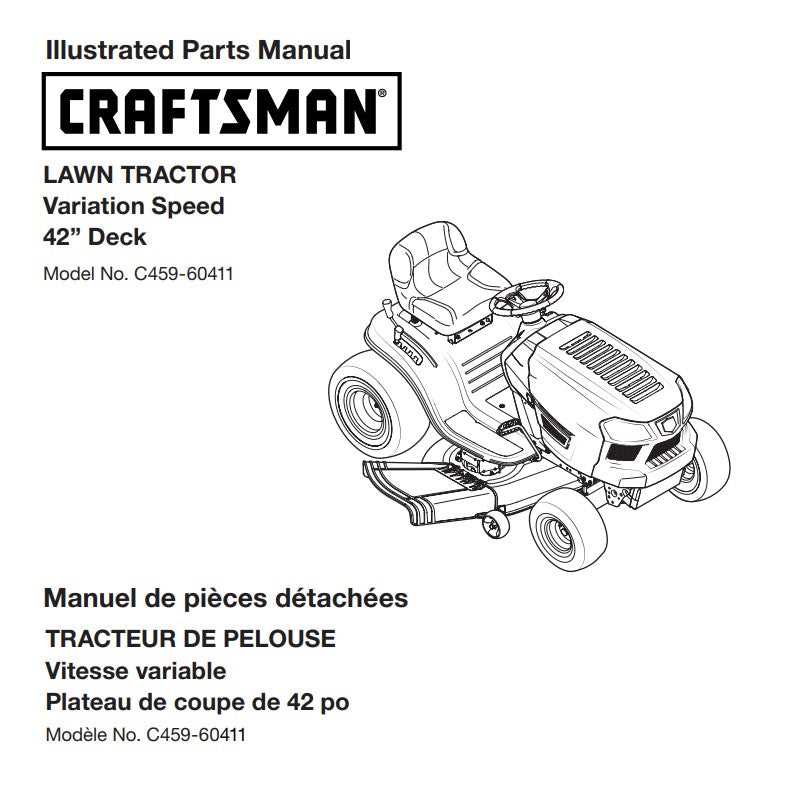 craftsman riding mower deck parts diagram