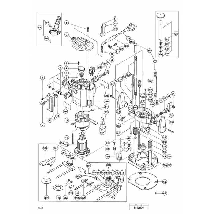 craftsman router parts diagram