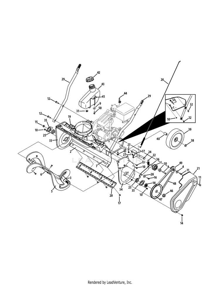 craftsman snowblower parts diagram