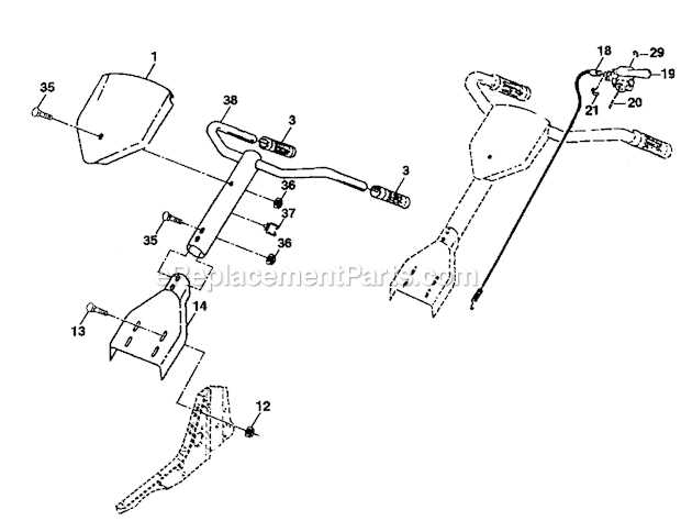 craftsman tiller model 917 parts diagram