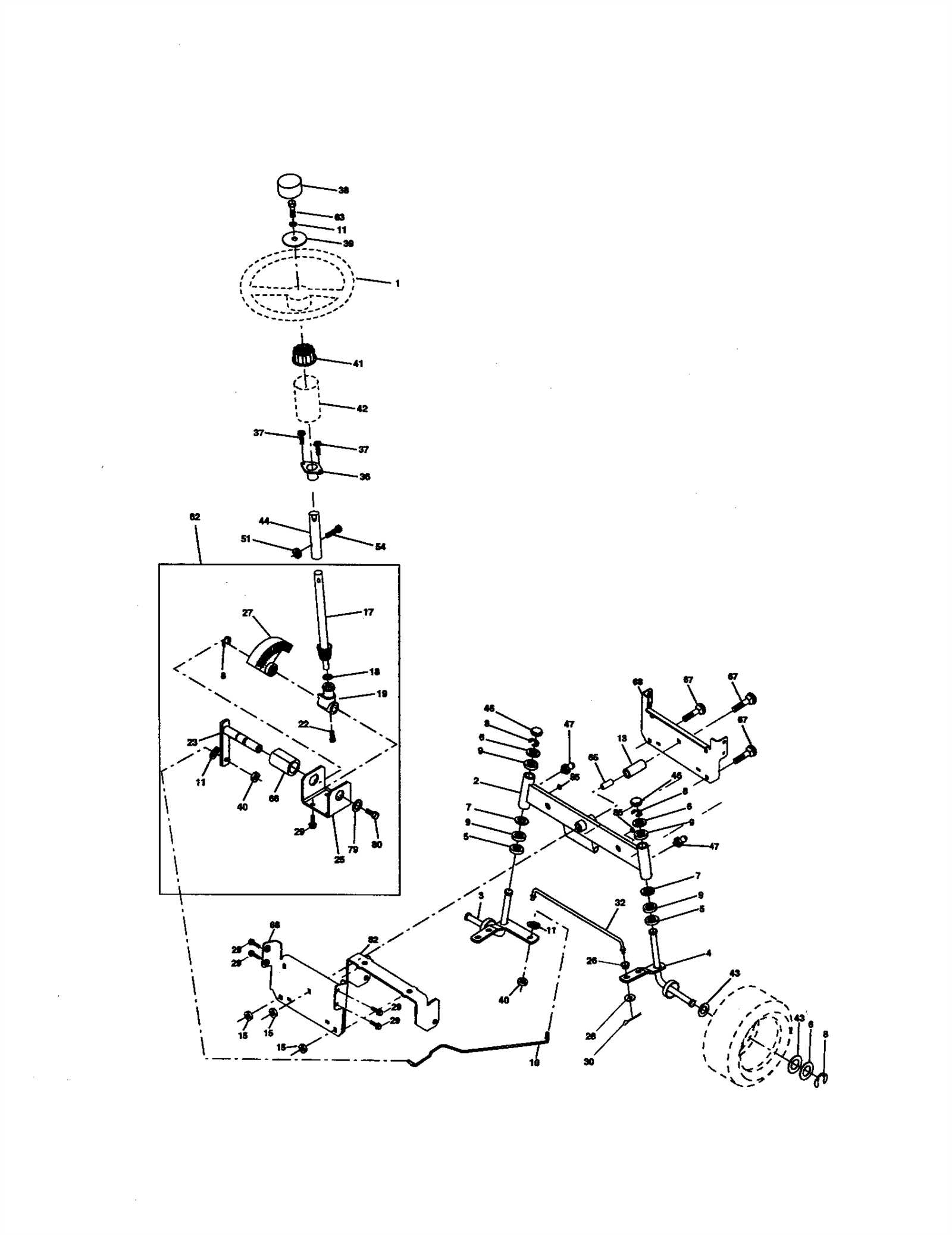 craftsman z5800 parts diagram