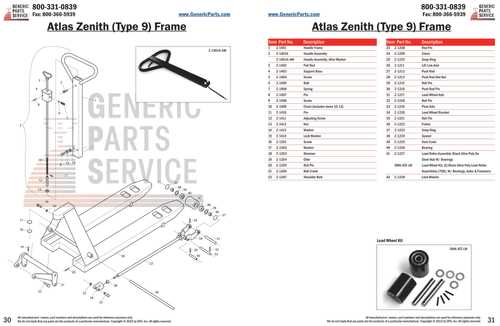 crown pallet jack parts diagram