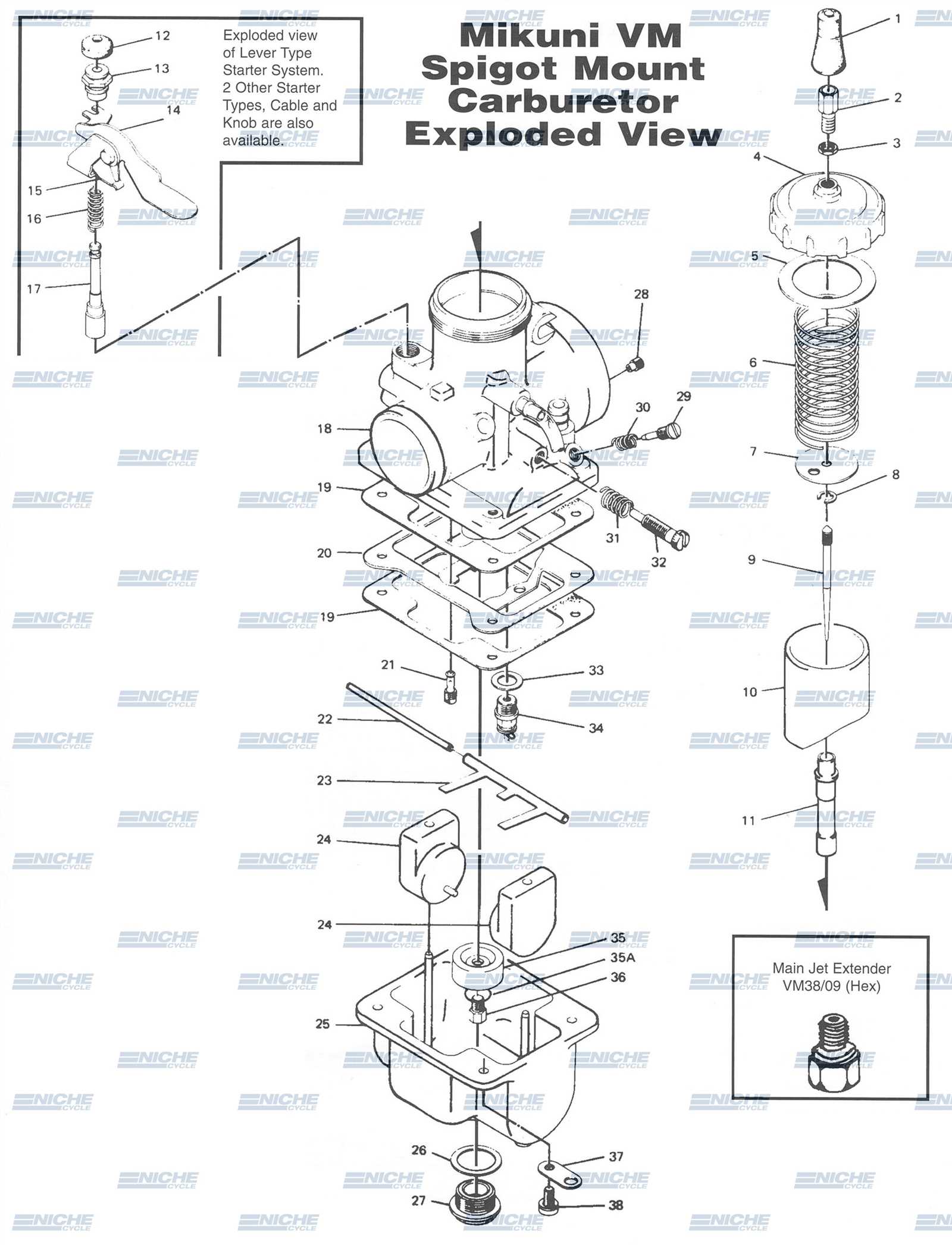 carburetor parts diagram