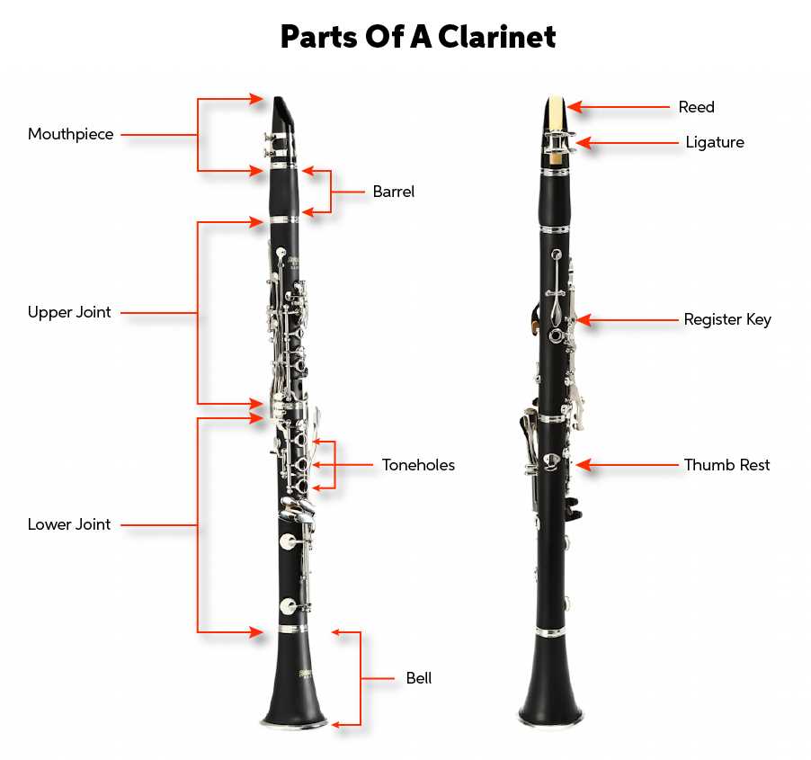 clarinet parts diagram