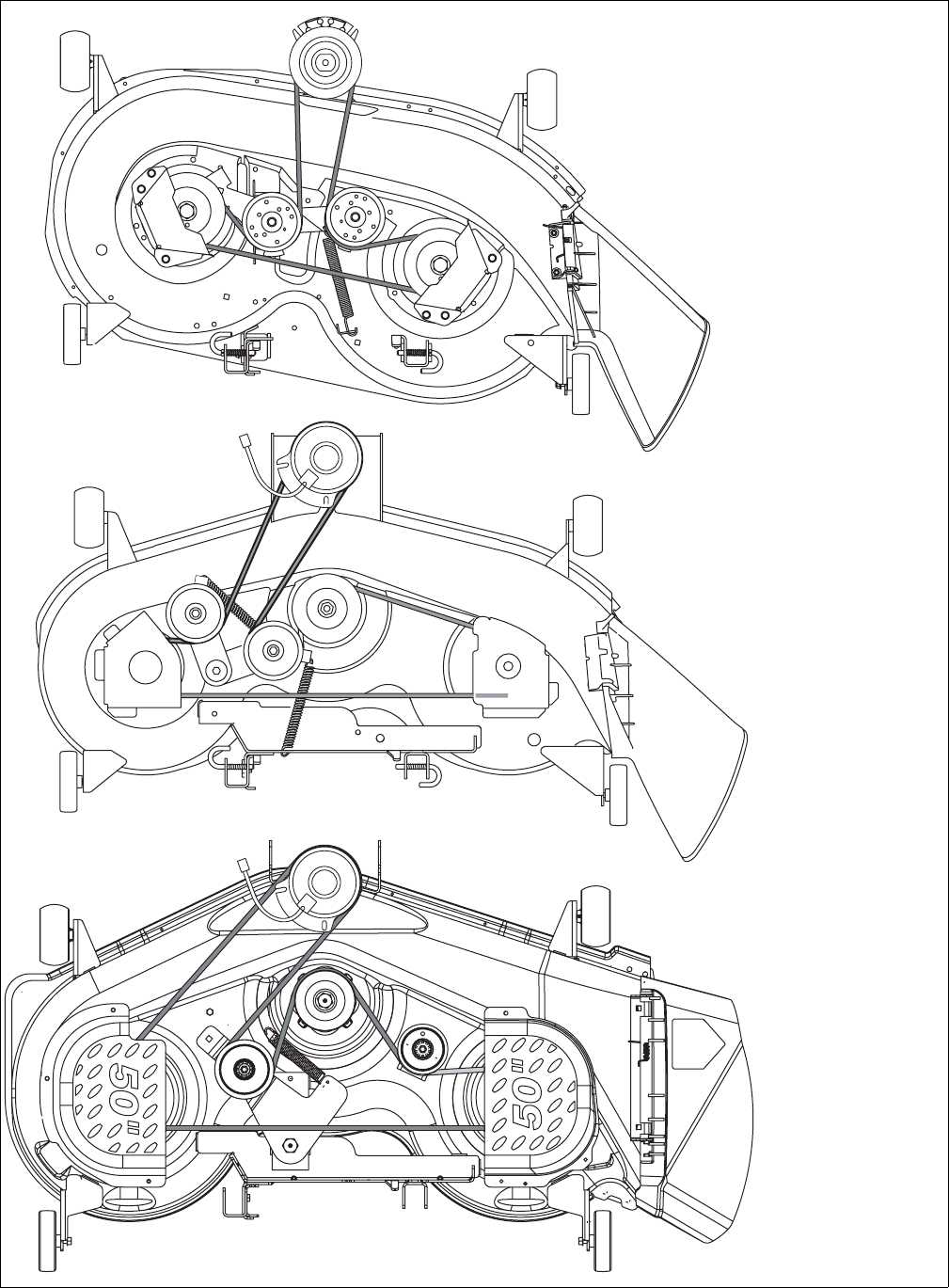 cub cadet lt1045 deck parts diagram