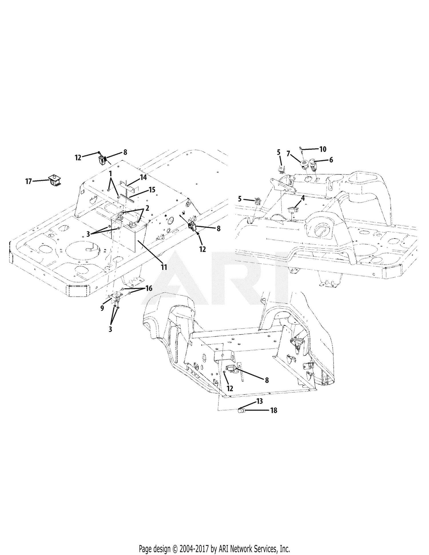 cub cadet rzt 50 parts diagram