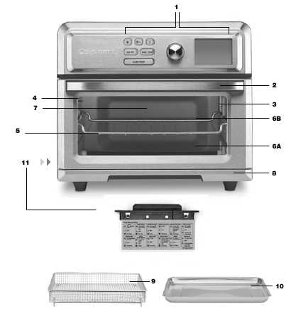 cuisinart toa 60 parts diagram