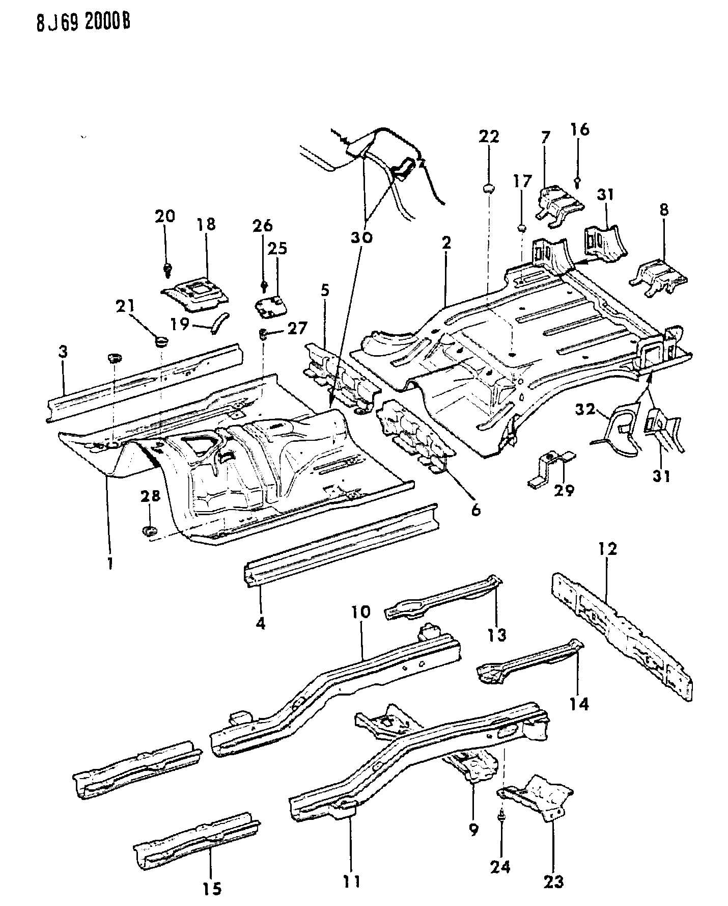 jeep cherokee body parts diagram