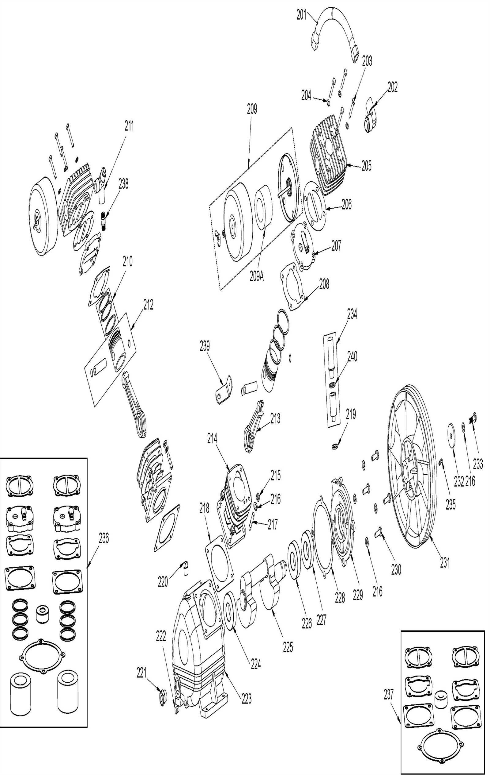 dewalt air compressor parts diagram