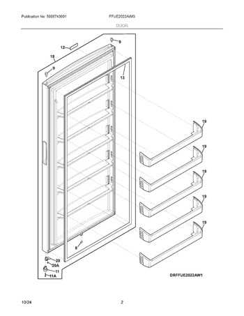 kenmore freezer model 253 parts diagram