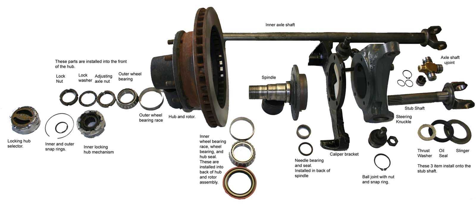 dana 44 parts diagram