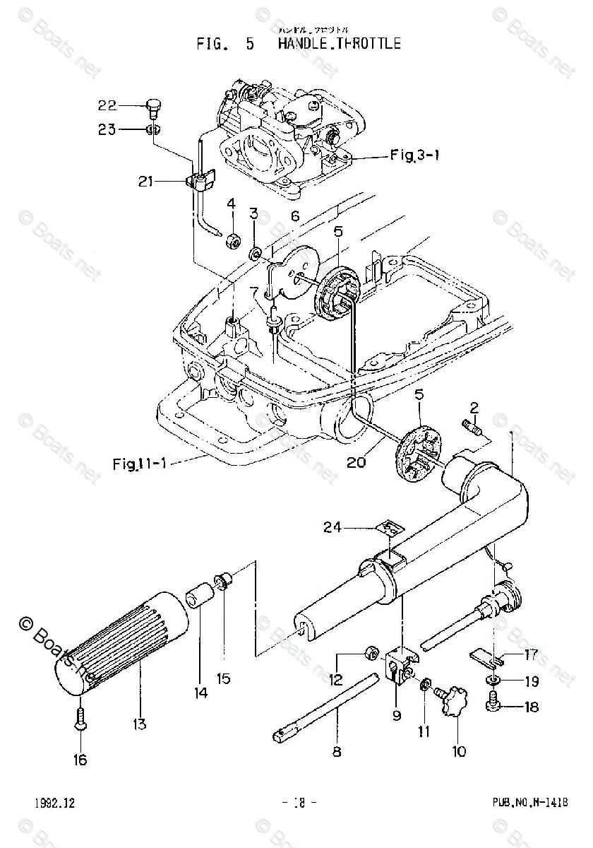 nissan outboard parts diagram