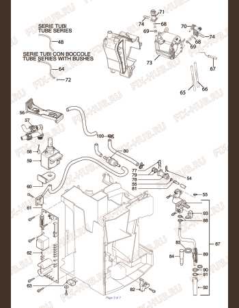 delonghi magnifica parts diagram