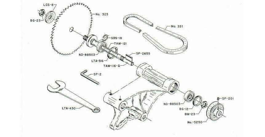 delta unisaw parts diagram