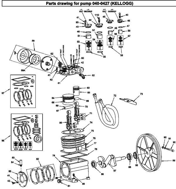 dewalt air compressor parts diagram