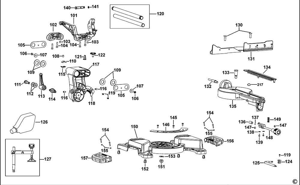 dewalt chop saw parts diagram