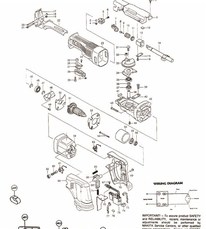 dewalt reciprocating saw parts diagram