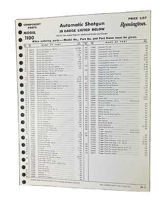 remington model 1100 parts diagram