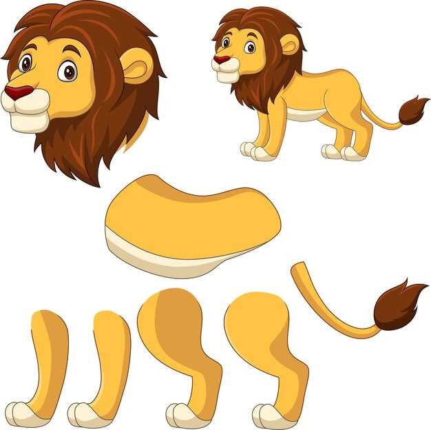 diagram lion body parts