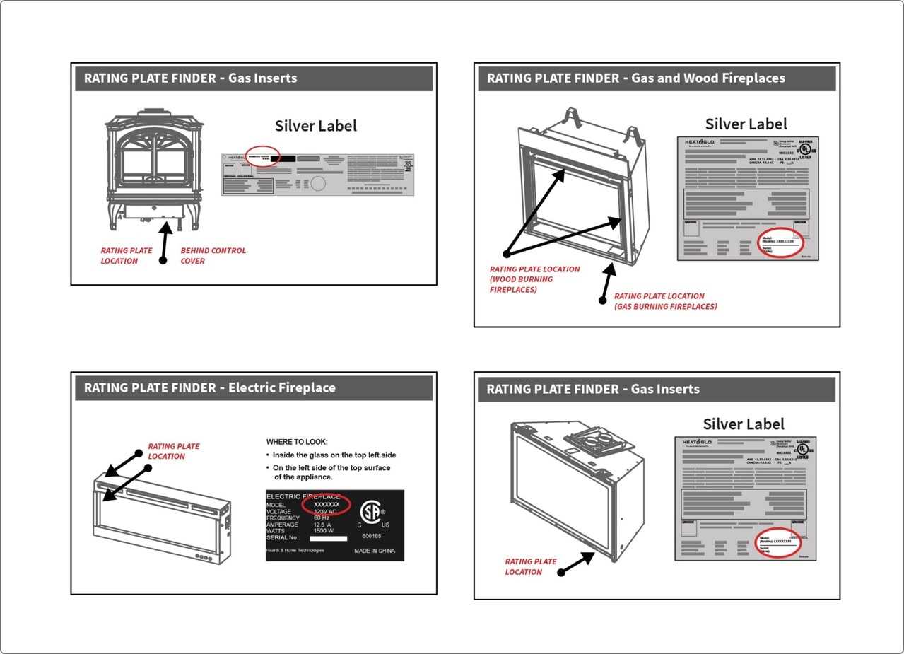 diagram of fireplace parts