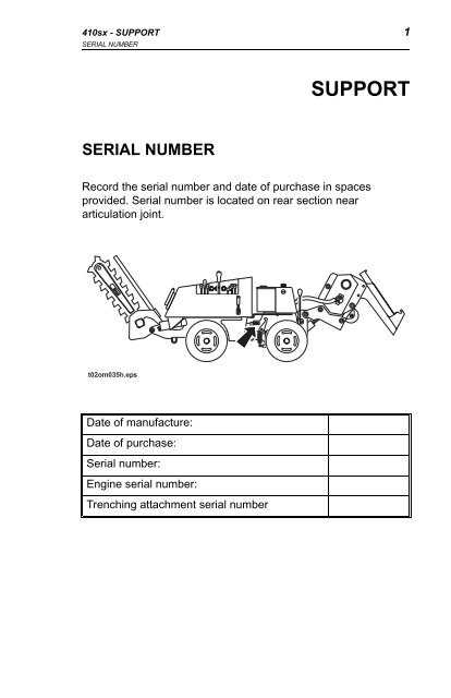 ditch witch parts diagram