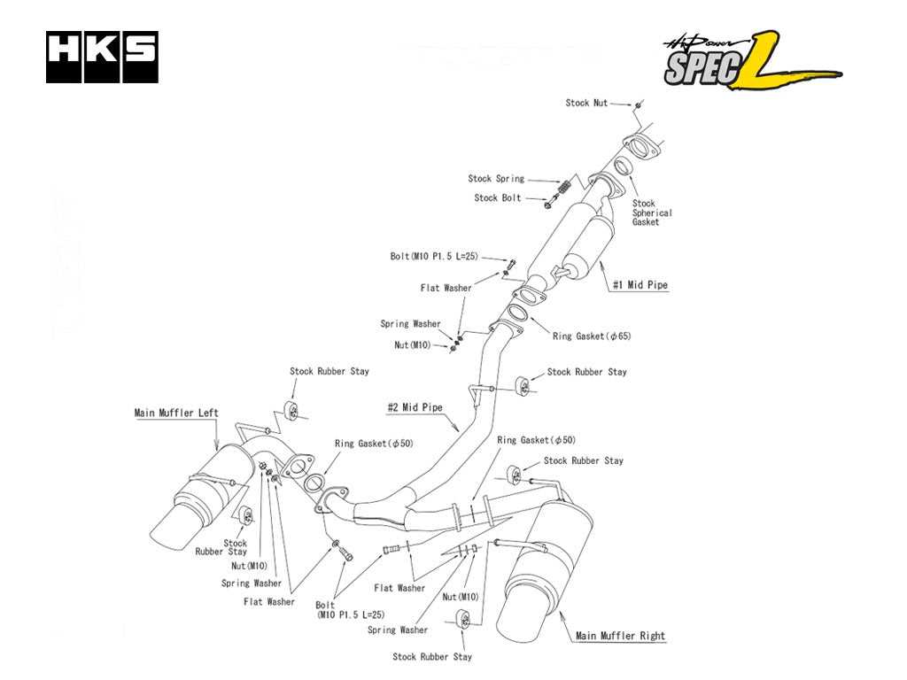 subaru exhaust parts diagram