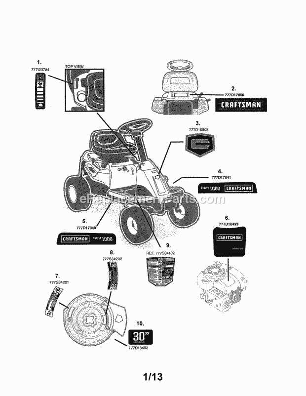 craftsman dgt6000 parts diagram