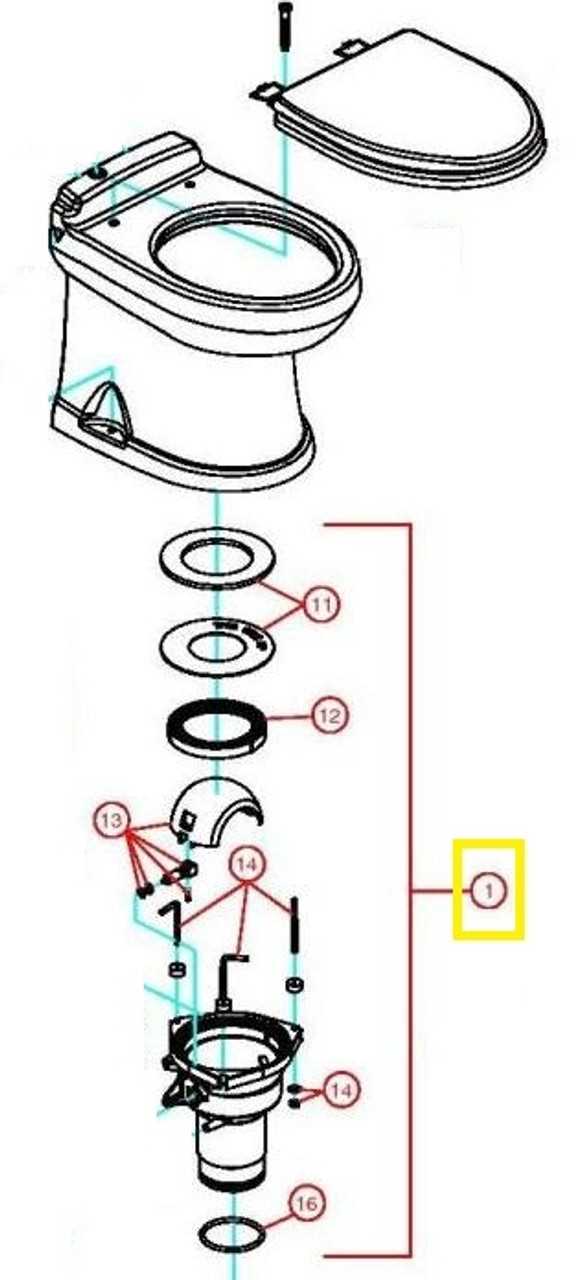 dometic 300 rv toilet parts diagram