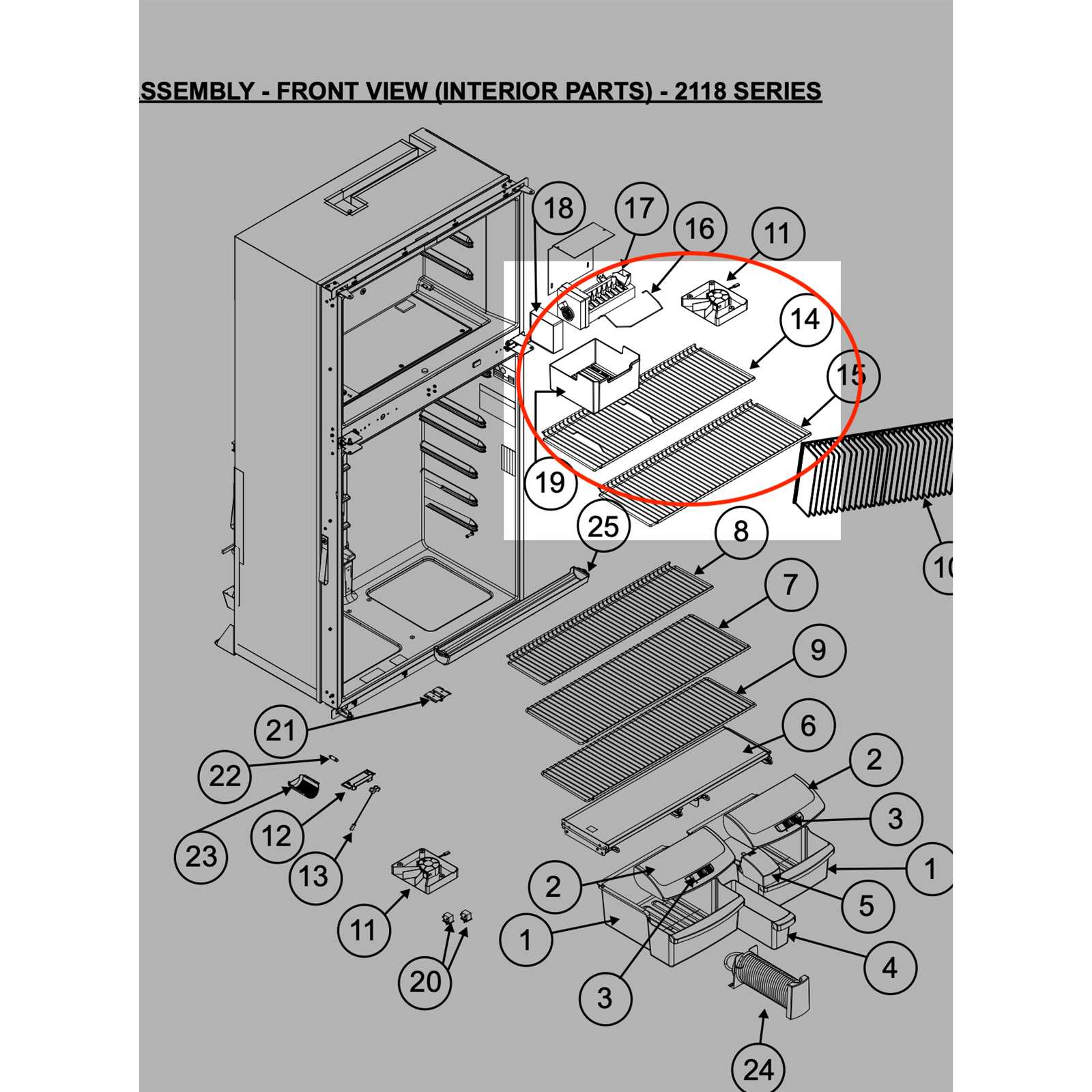 dometic refrigerator parts diagram