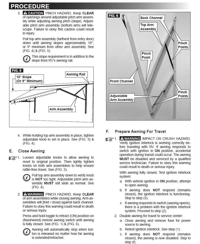 dometic rv awning parts diagram