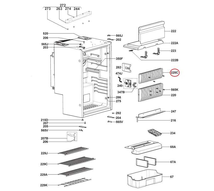 dometic rv refrigerator parts diagram