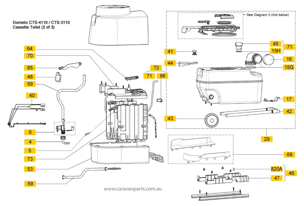 dometic toilet parts diagram