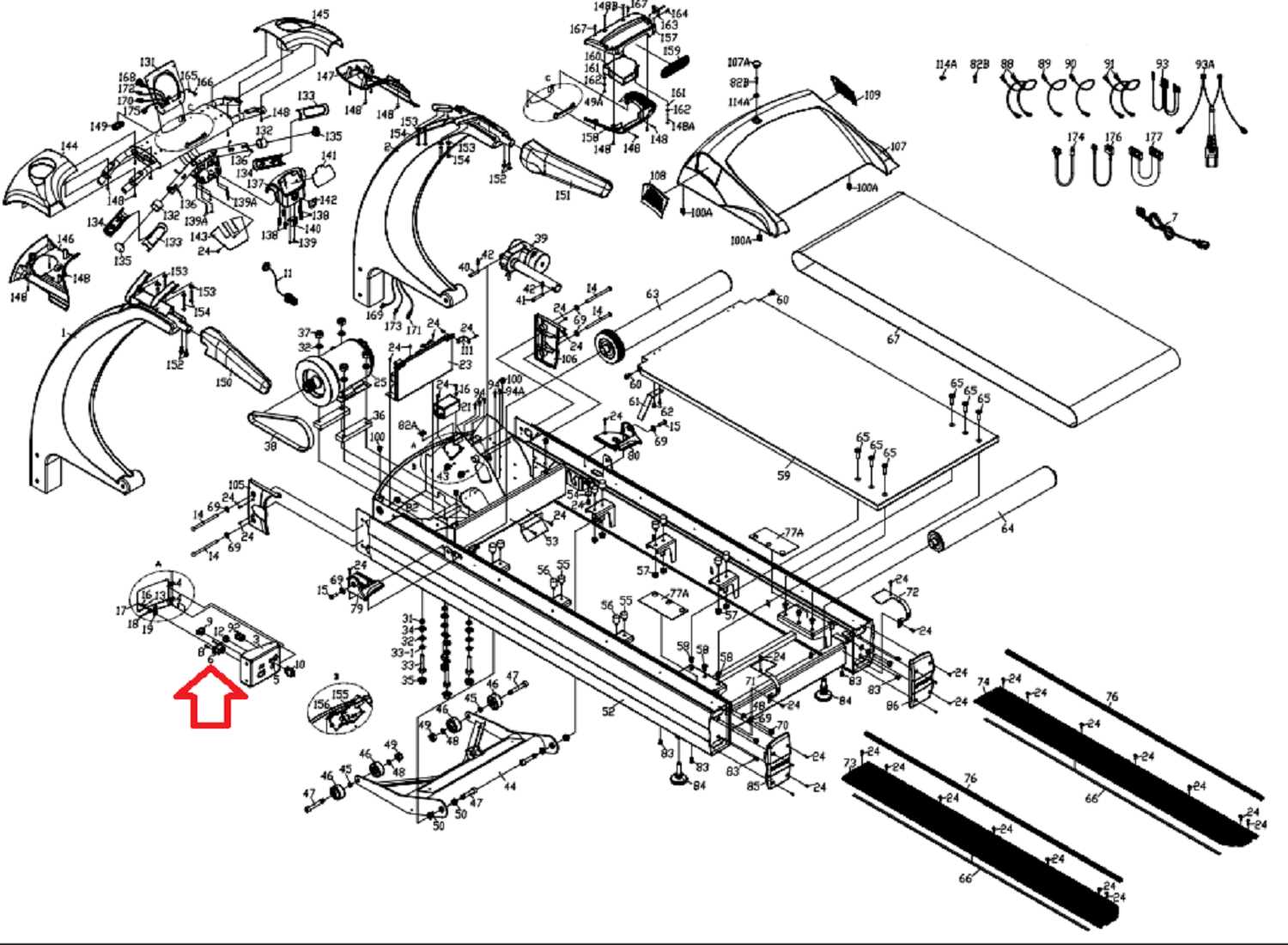 total gym parts diagram