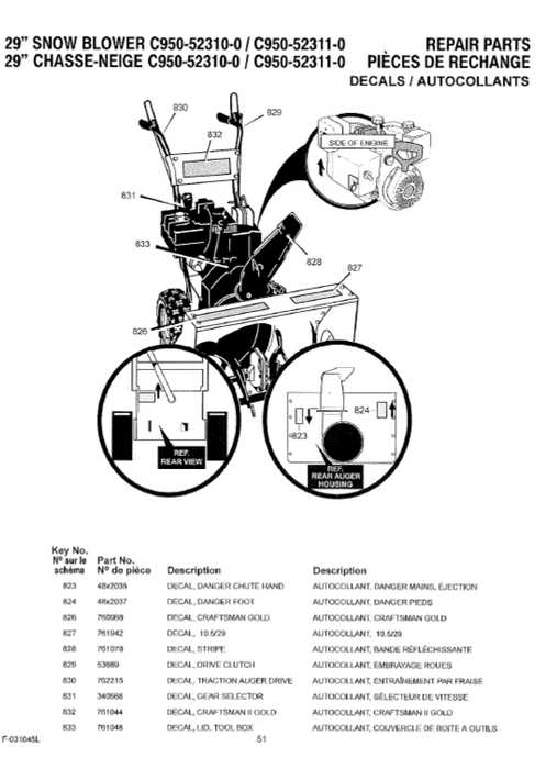 craftsman leaf blower parts diagram