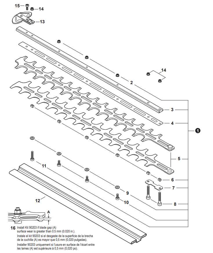 echo hedge trimmer parts diagram