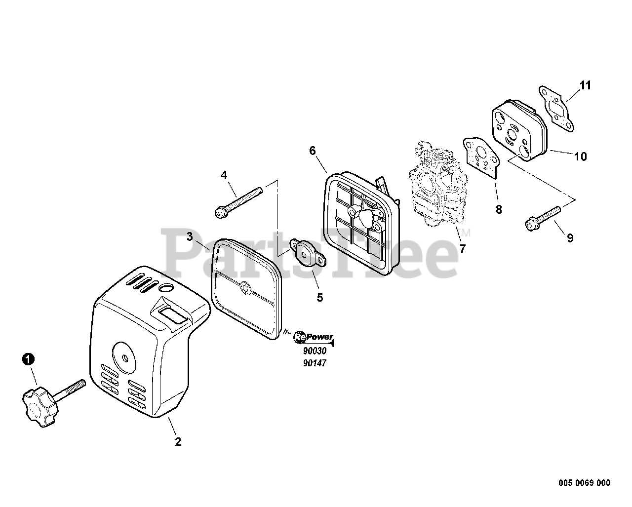 echo trimmer parts diagram