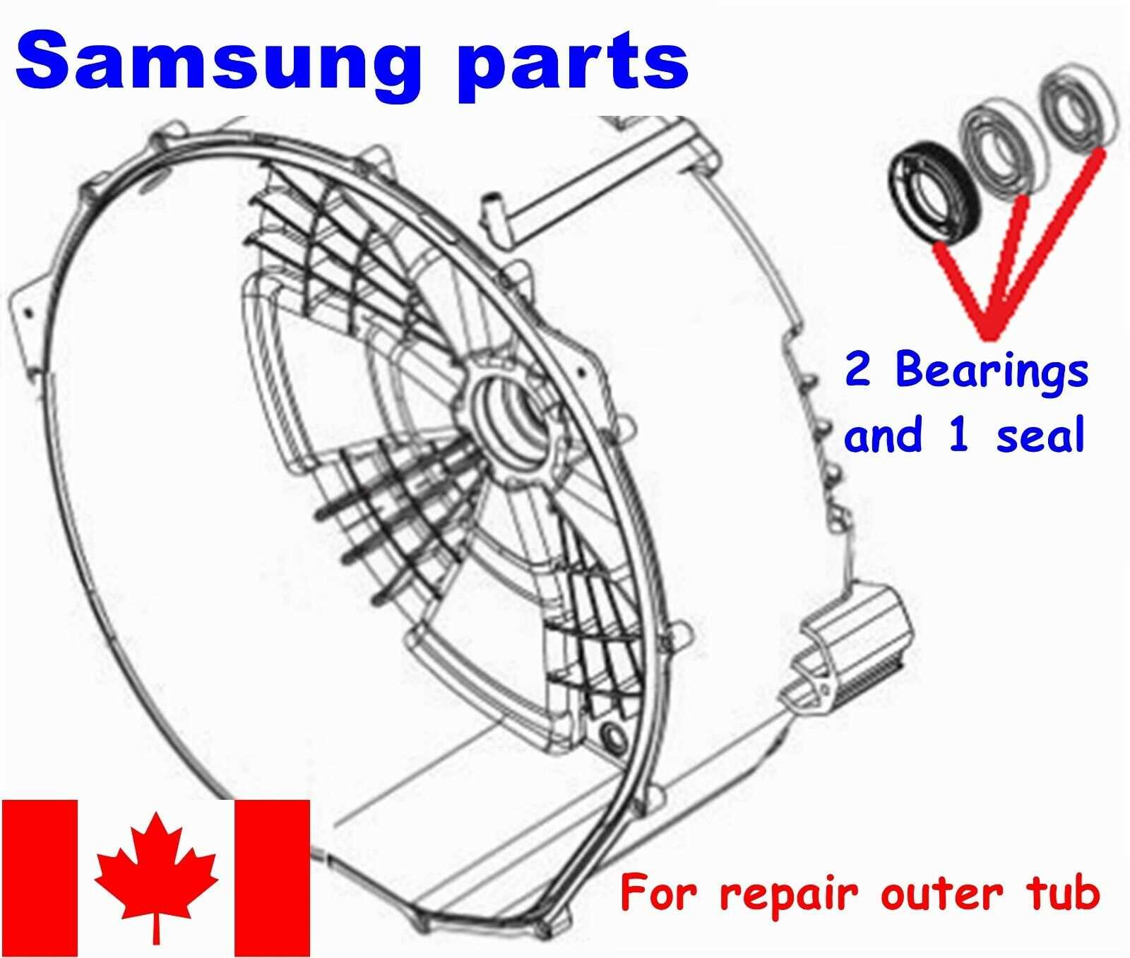 samsung washer parts diagram