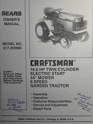 craftsman gt6000 parts diagram