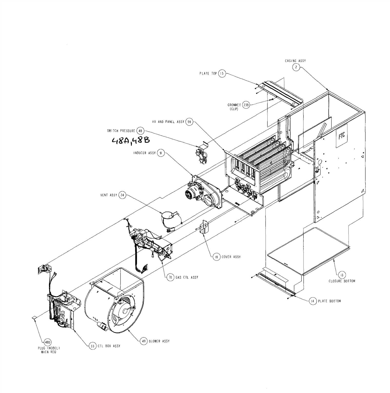 carrier weathermaker 8000 parts diagram