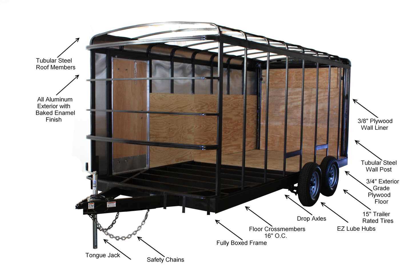 enclosed trailer parts diagram