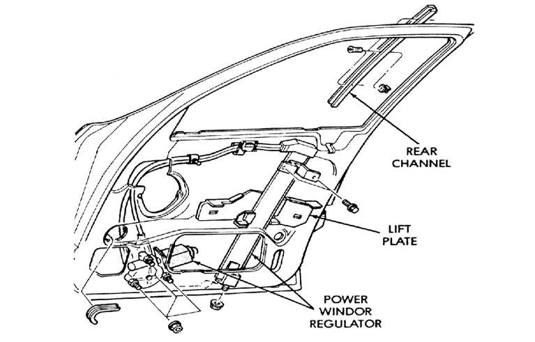 window regulator parts diagram