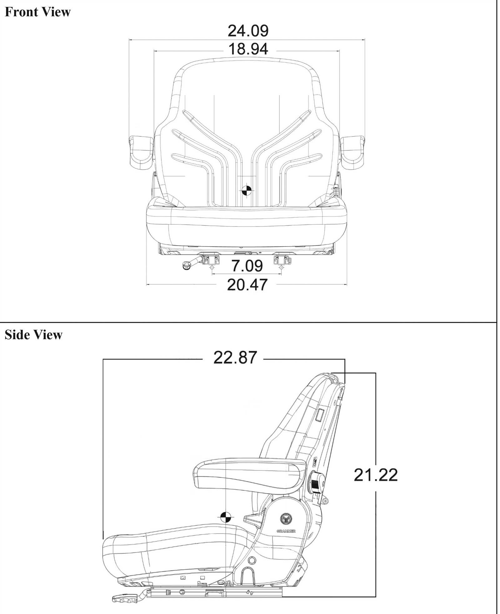 grammer seat parts diagram