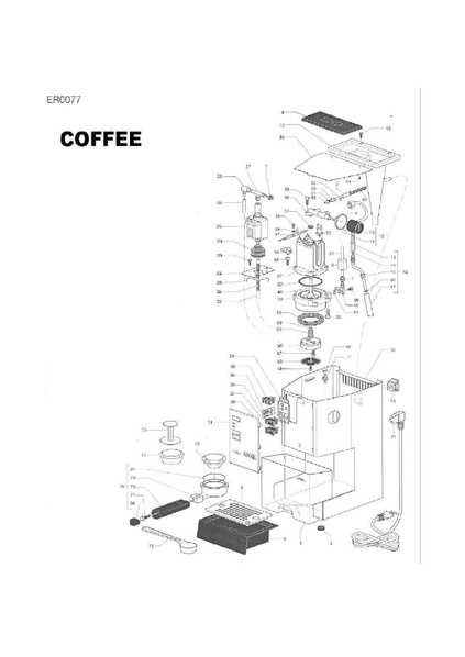 espresso machine diagrams parts