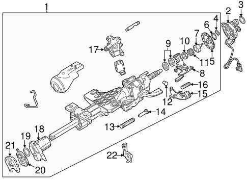 gm steering column parts diagram