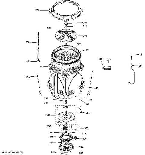 hotpoint washer parts diagram