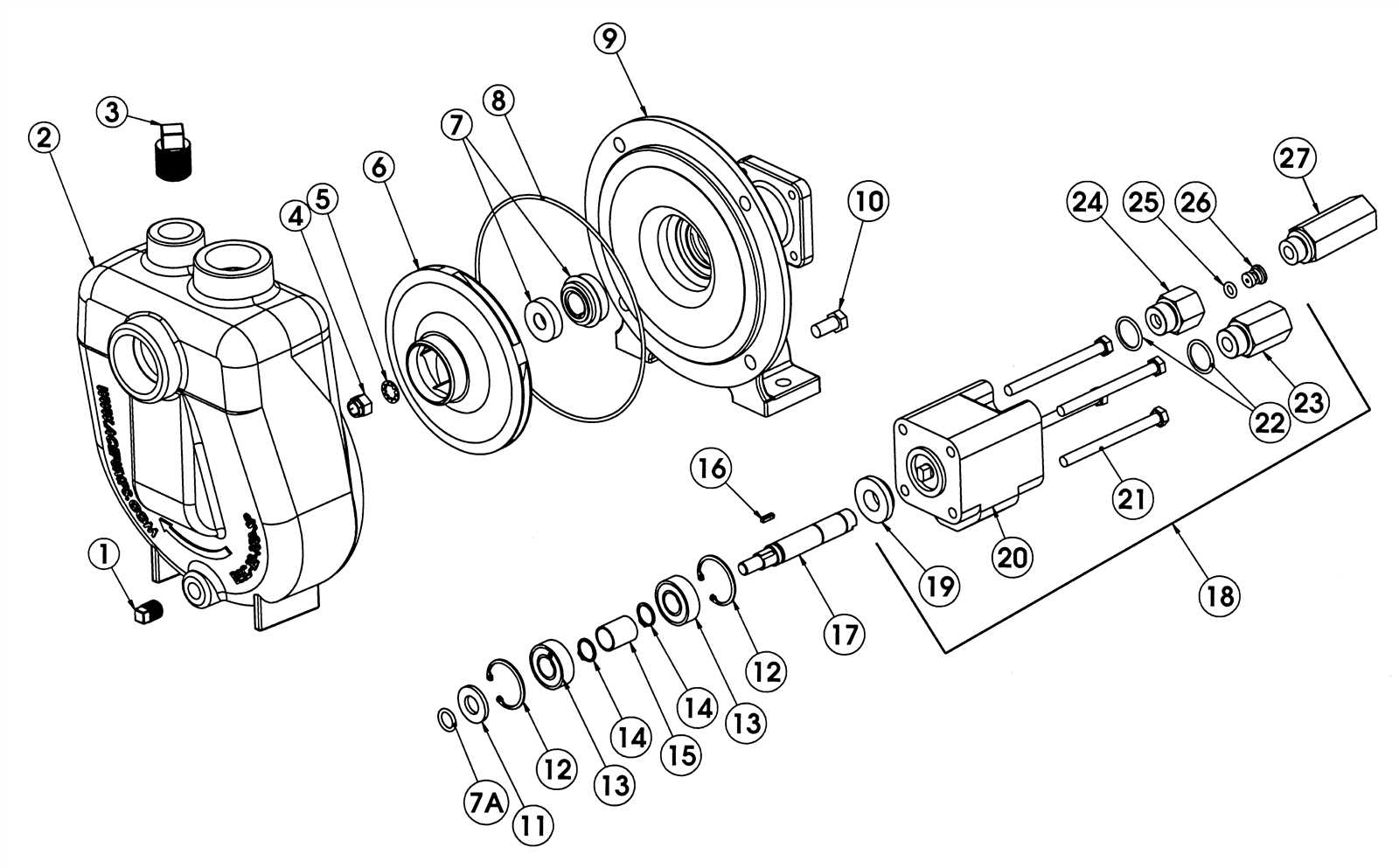 ace pump parts diagram