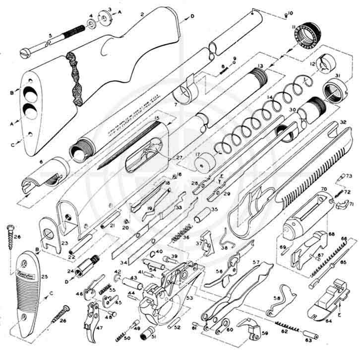 remington model 1100 parts diagram