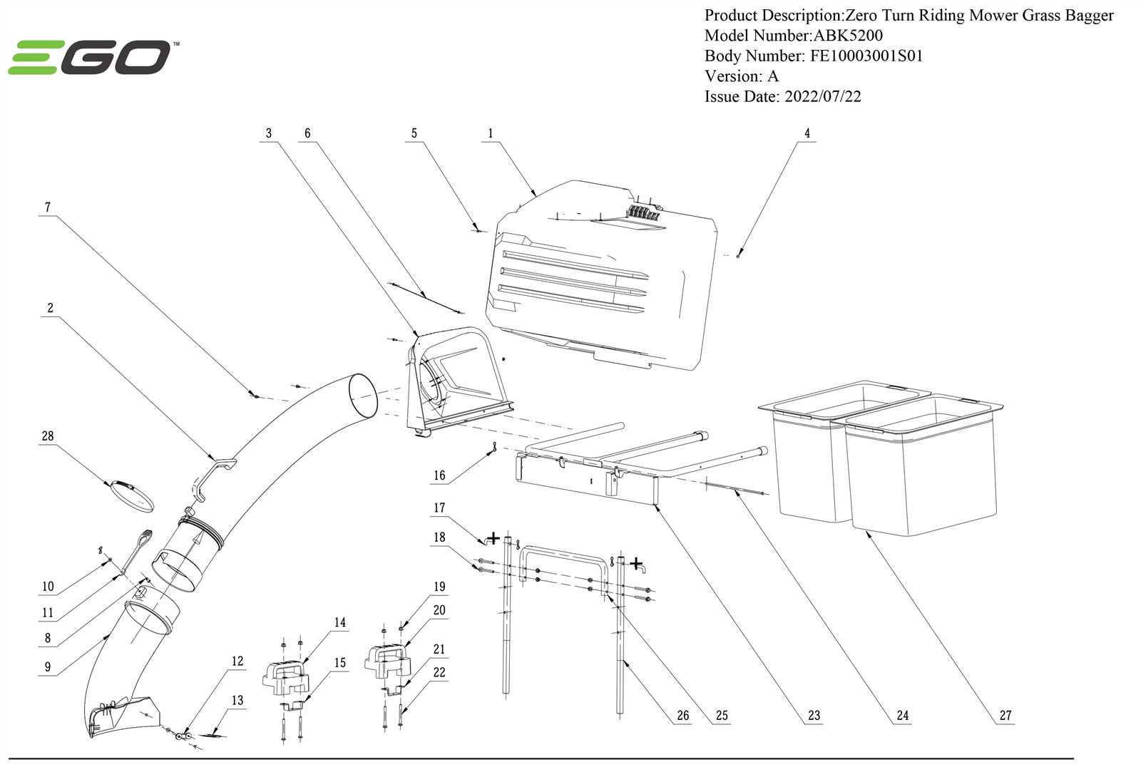 exmark ultra vac parts diagram