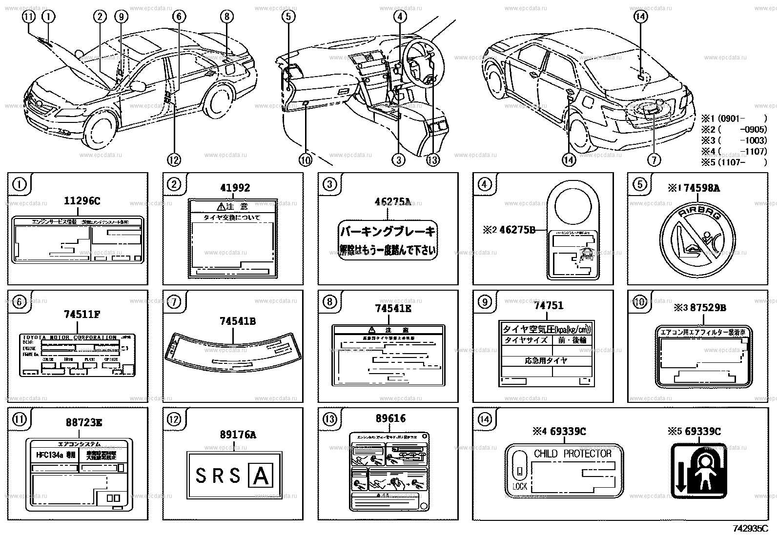 exterior toyota camry body parts diagram