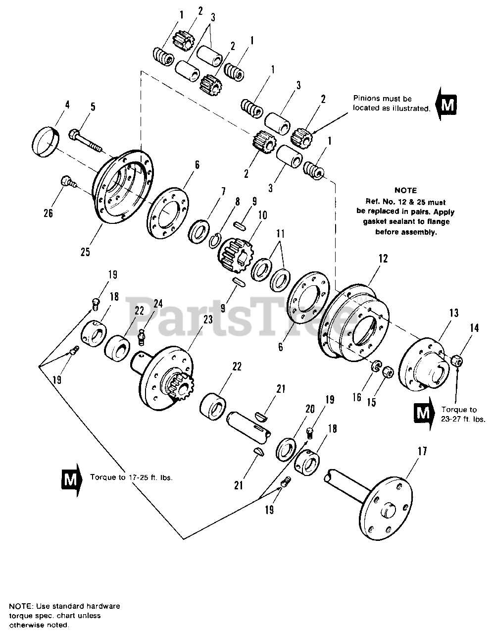 rear differential parts diagram